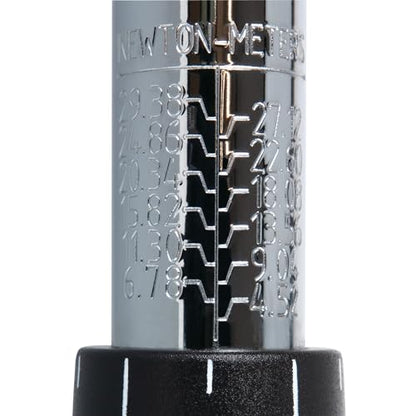 Performance Tool M197 3/8-Inch Drive Torque Wrench 250 inch/lb. - Dual Scale, Audible Click, Precision Ratchet - style: 3/8" Dr. Click Style (30-250 in/lbs)