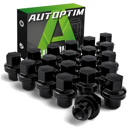AUTOPTIM M14x1.5 Lug Nuts - Replacement for Land Rover LR3 LR4 Range Rover - color: Black