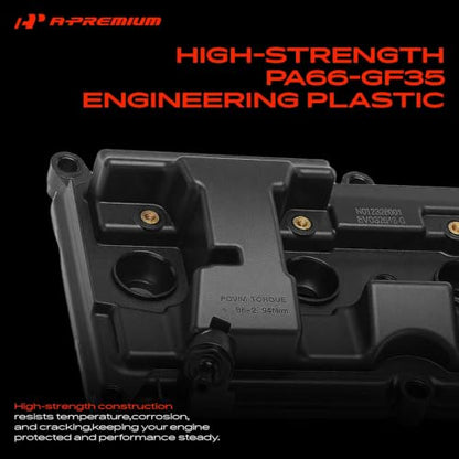 A-Premium Engine Valve Cover with Gasket & Bolts & Cap