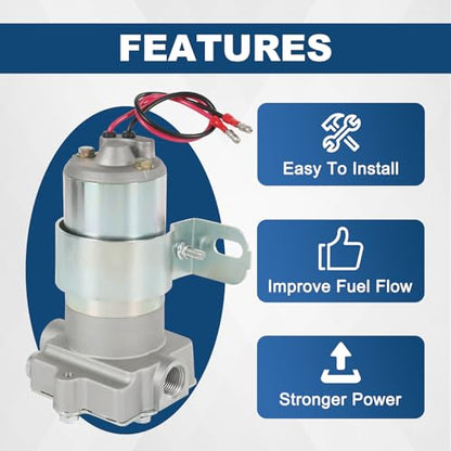 140 GPH Electric Fuel Pump 3/8" NPT Inlet & Outlets - size: 140 GPH