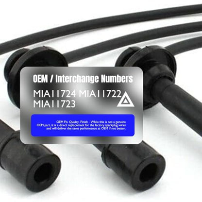 Spark Plug Wire Kit Compatible with John Deere 825i, 825i S4 - style: MIA11724