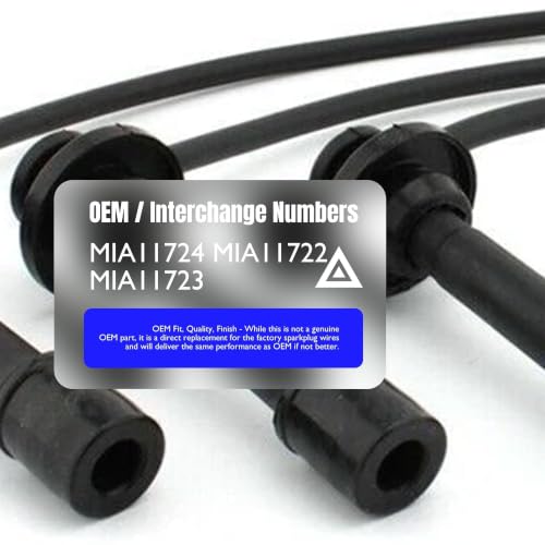 Spark Plug Wire Kit Compatible with John Deere 825i, 825i S4 - style: MIA11724