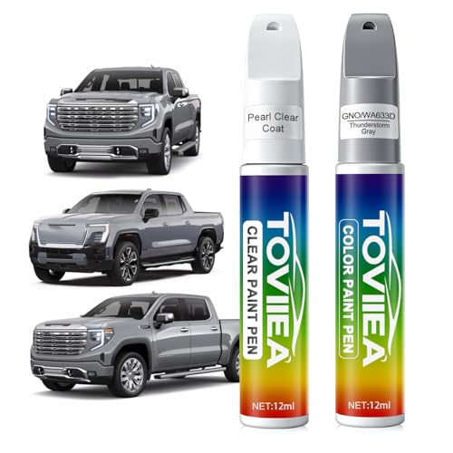 Thunderstorm Gray(GNO/WA633D) Touch Up Paint for GMC - color: (GNO/WA633D)Thunderstorm Gray for 2025 Sierra/2024 Sierra//2023 Sierra/2025 Sierra EV/2024 Sierra EV