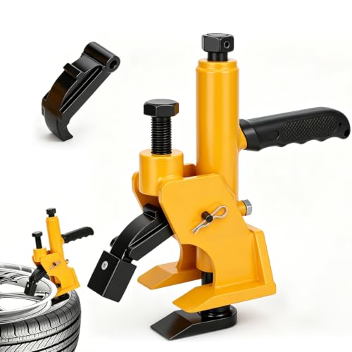 Manual Tire Bead Breaker with Handle Machine,38"-42" Tires Changer Tool with Rubber Pad for Aluminum Alloy Hubs, ATV Tire Operation, Tractors, Trucks, Cars, Heavy Duty Tires Car Repair