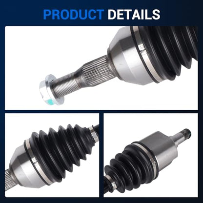 Autoround 661255 661250 Front CV Axle Shaft Assembly Fits Chevy