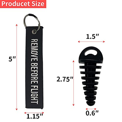 0.6"-1.5" Wash Plugs, Mufflers Exhaust Silencer Motorcycle Dirt Bike,R-B - color: Red-Black