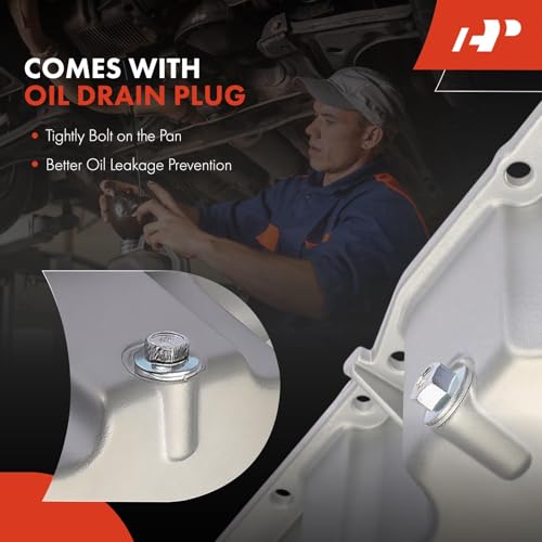 A-Premium 2.0L 2.2L 2.4L Engine Oil Pan Sump with Plug & Bolts - style: Complete Oil Pan Kit