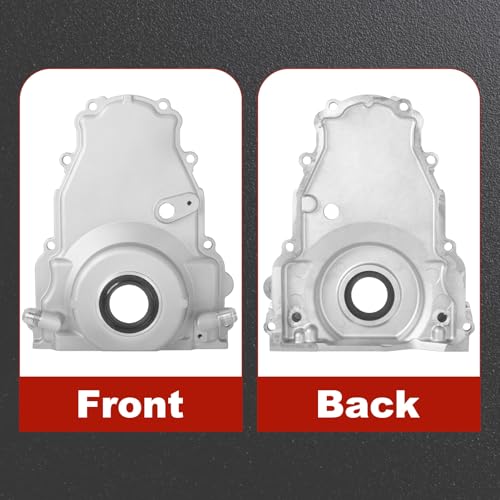 Alum LS Front Timing Cover w/Crank Gasket & Bolts Set-10AN 551595 - size: Gen 4 GM LS Series - 10AN 551595