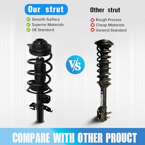 Front Struts Assembly w/Coil Spring 13613 13614 Set of 2