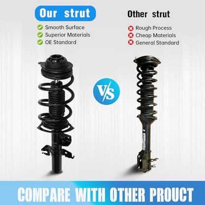 Front Struts Assembly w/Coil Spring 13613 13614 Set of 2