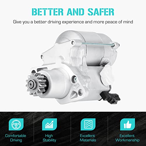 New Starter Fits for Toyota Avalon 3.0L 98-04, for Camry 98-05, for Highlander 01-03, for Rav4 2.0L 01-03 2.4L 04-05, for Sienna 3.0L 98-02, for Solara 3.0L 99-03, 410-52097, 28100-03100, 28100-74260