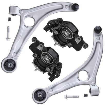 Detroit Axle - Front Steering Knuckles & Wheel Hub Bearings Lower Control - size: 4CU47832/4PC