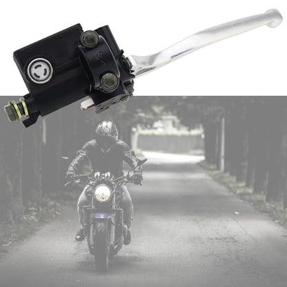 Windance 22mm 7/8inch M10 Motorcycle Handlebar Brake Lever Pump with 10mm Mirror Hole Front Right Hand Brake Master Cylinder Clutch Compatible with Yamaha Suzuki Honda Kawasaki (Right Hand) - style: Right Hand