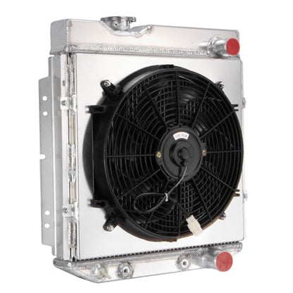 3 Row Radiator & Fan Shroud For Ford Mustang 64-66 Falcon 1960-65 - size: 3 Row Radiator+Shroud Fan