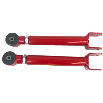 Adjustable Lower Suspension Control Arm and Adjustable Front Rear Upper Suspension Control Arm Replacement for 1993-1998 Grand Cherokee ZJ /1998-2006 Jeep Wrangler TJ (red) - color: Red