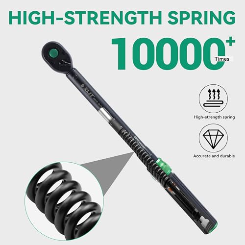 Click Torque Wrench, Dual-Direction Adjustable 72 Tooth Ratchet, ±3% Accuracy, Small Torque Wrench for Bike, Motorcycle and Car Repair (1/2", 6PCS) - size: 1/2", 6PCS