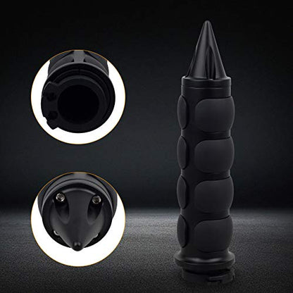 NTHREEAUTO 1" / 25mm Motorcycle Hand Grips Universal Handlebar Throttle Grip - color: Black