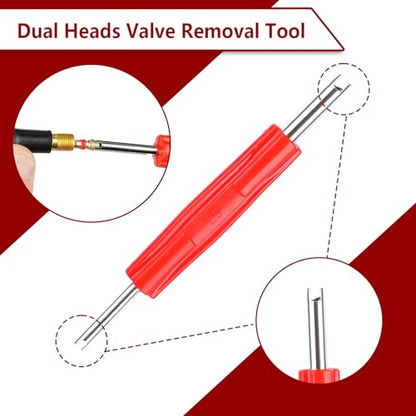 Lettry 38Pcs Tire Valve Stem Core Tool Kit for Car Truck ATV Lawn Mower