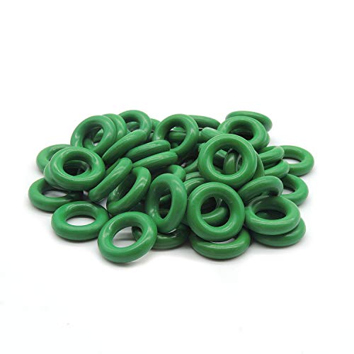 HiSport Fuel Injector O-Rings Set O-203 Green 7.52mm X 3.53 mm 50Pcs - color: green
