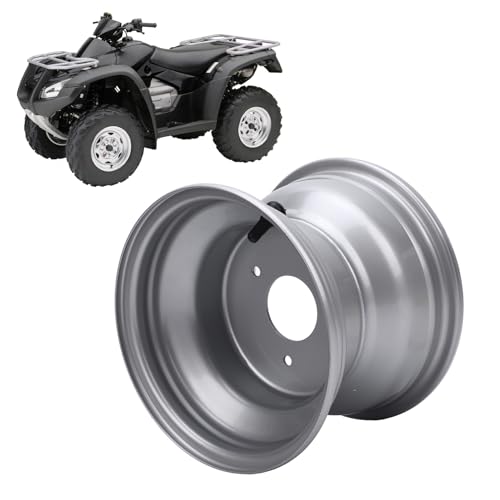 8 Inch ATV Wheel Rim, Premium Aluminum Alloy, Off Road, 3 Lugs Design, 78mm Hole Distance, for ATVs and Go Karts - size: Three Hole (Hole Spacing: 78mm / 3.07in)