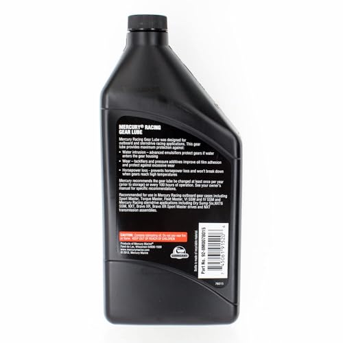 Mercury SAE 85W-90 Extreme Performance Racing Gear Lube, 1 Quart Bottle