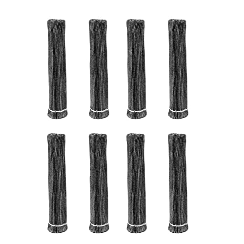 WeiSen Spark Plug Protect Boot 2500 Degree Sleeve Heat Shield Cover Spark Plug Wire Boots Compatible with all Angled & Straight Boots for Car Truck Black (8PCS)