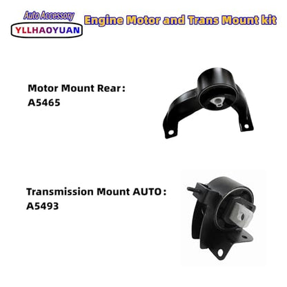 Yllhaoyuan Complete Set of 4 Motor Mounts for 2008-2010 Chrysler Town - size: 2008-2010 Chrysler Town & Country