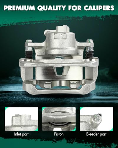 SCITOO 19B2702 Front Left Driver Disc Brake Caliper Assembly w/Bracket - size: Front Driver[19B2702]