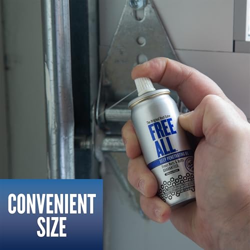 Free All Rust Eater Deep Penetrating Oil, 1.5oz Aerosol – Loosens Rusted Bolts, Nuts, Pipe Connections & Locks – Industrial-Grade Rust Remover, Silicone-Free Formula, Safe for Paint & Plastic Surfaces - style: 1.5 Ounces