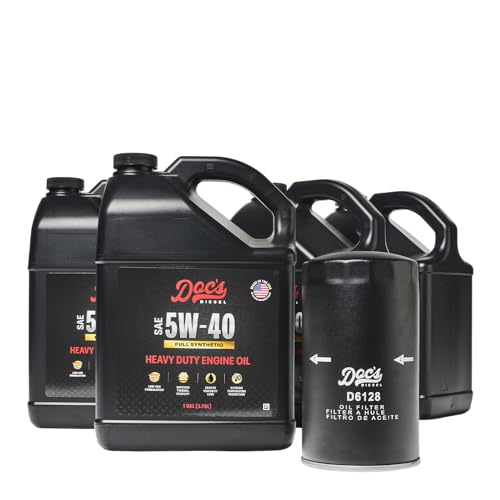 Doc's Diesel 6.7L Power Stroke Oil Change Kit for Ford F-250, F-350 2011-2025, 5W-40 Full Synthetic Engine Oil | 4-Gallon - color: 5W-40 Full Synthetic, size: 4-Gallons