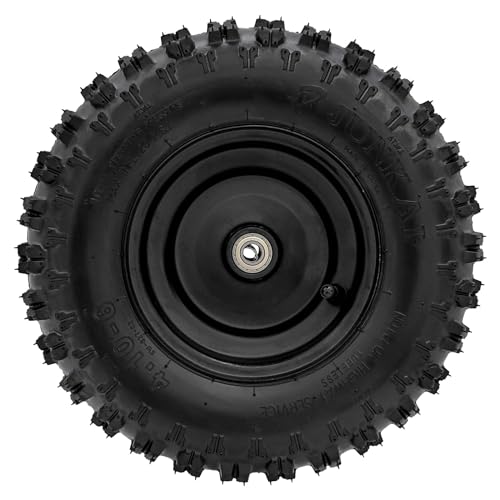 4 Sets of 4.10-6 Go Kart ATV Tubeless Tires with Rims | Front and Rear Tire for Scooter Quad Bikes 4 Wheelers