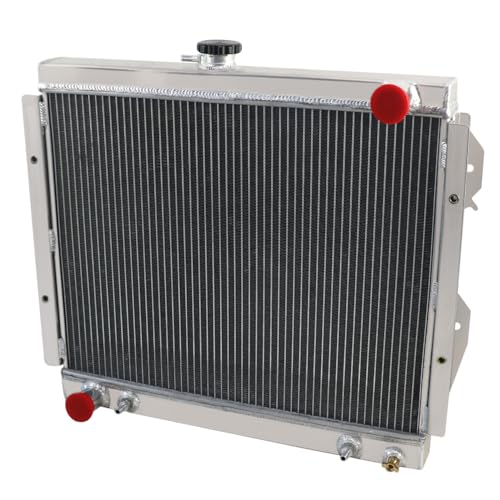 Automotive Replacement Engine Radiators 4 Row Radiator Shroud Fan with Thermostat Relay Kit For Toyota Pickup 4Runner 2.4L L4 1984-1995 Aluminum Radiator Fan - size: 4 Row Radiator+Cap+Shroud Fan+Relay Kit(AT)