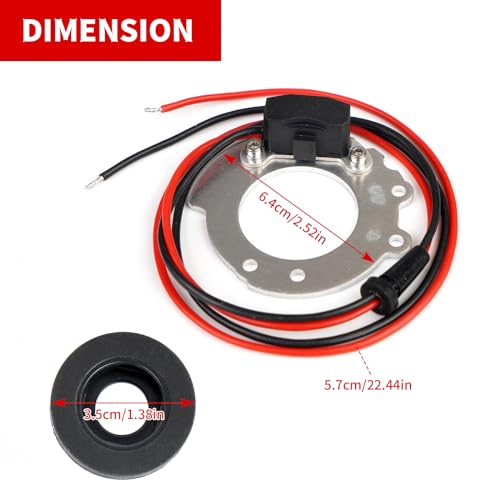Ignitor Conversion Kit Compatible with Ford 4 Cylinder Tractors 2N 9N 8N 500-900 Series V4 12v Electronic Ignition Module Conversion Kit Replace 1244A