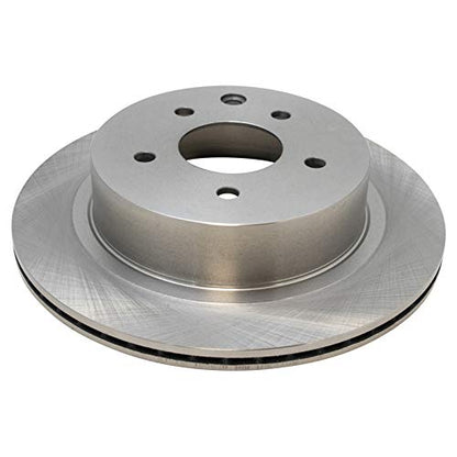 TRQ Rear Brake Pad and Rotor Set Ceramic Solid Rotors - style: BKA10689
