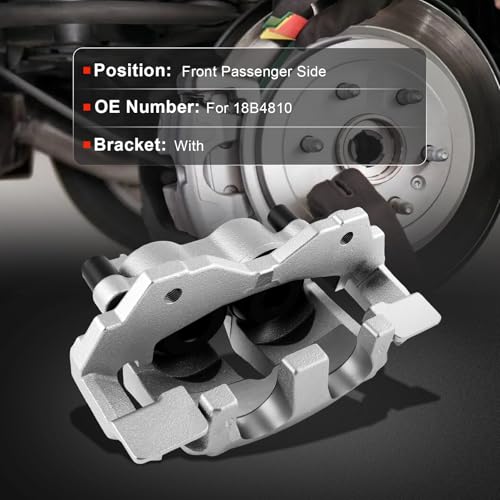 cciyu Front Right Disc Brake Caliper Assembly with Bracket 18B4810 - size: Front Right[18B4810]