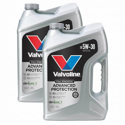 Valvoline Advanced Full Synthetic SAE 5W-30 Motor Oil 5 QT (Pack of 2) - size: 5 QT (Pack of 2), style: Advanced Protection
