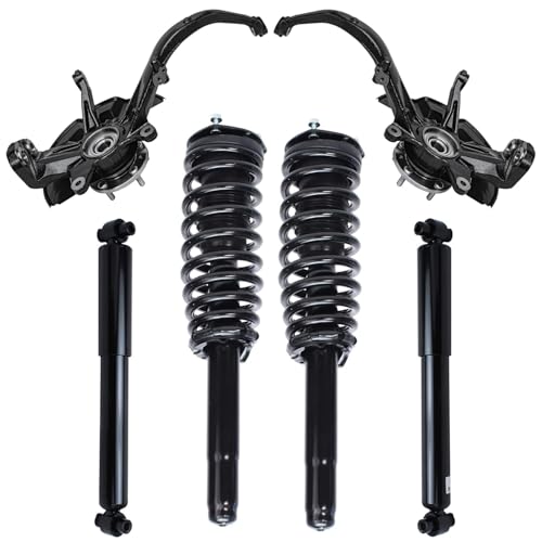 Detroit Axle - Front 6pc Steering Knuckles Kit for Ford Fusion Lincoln MKZ - size: 6AQU47660/ strut shock sway kit