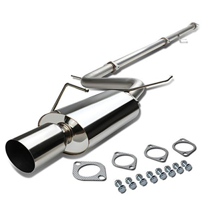 Auto Dynasty 4" Slant Catback Exhaust Tip System For 2006-2008 Mitsubishi