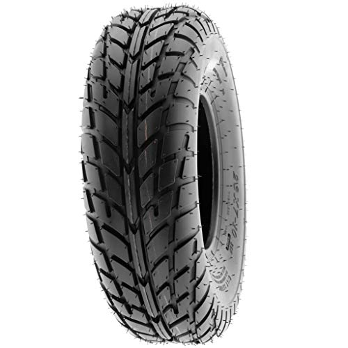 【2】SunF 145/70-6 ATV UTV Tires 145/70x6 Tubeless 6 Ply for 6 Rims - A021, black - size: 145/70-6