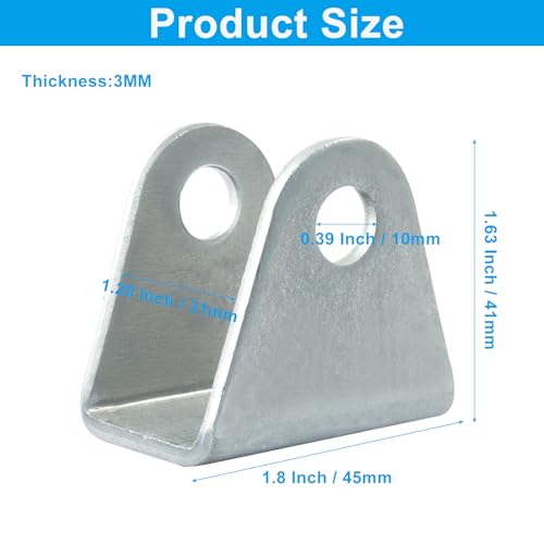 Universal Shock Mount Kit, Silver Steel, 4 Pack