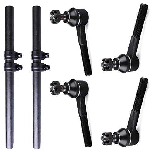 6PC Outer Inner Tie Rod + Tie Rod End Sleeve DS1038S ES2120R ES2121L