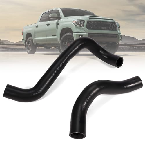 Upper and Lower Radiator Coolant Hose Set Compatible with Toyota Tundra Sequoia 2007-2022 4.6L 5.7L V8 Inlet and Outlet Water Pipe, Replace 16571-0S010 16572-0S011 16572-0S010