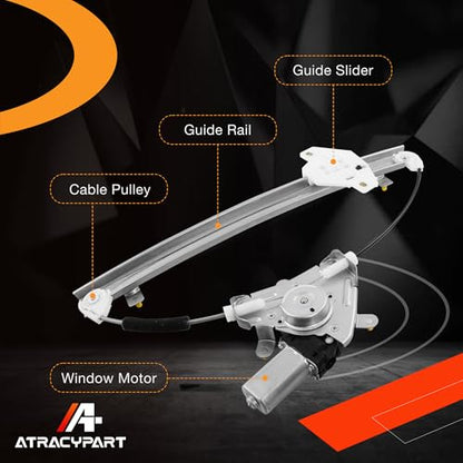 751‑632 Front Left Driver Side Power Window Regulator w/Motor Assembly - size: 751‑632