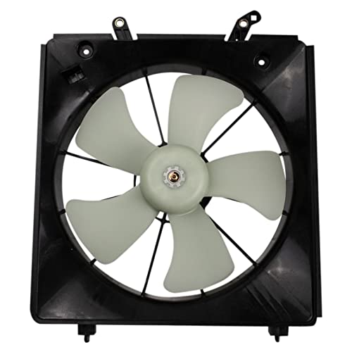TRQ Left Radiator Cooling Fan Assembly Drivers Side - style: RFA80420
