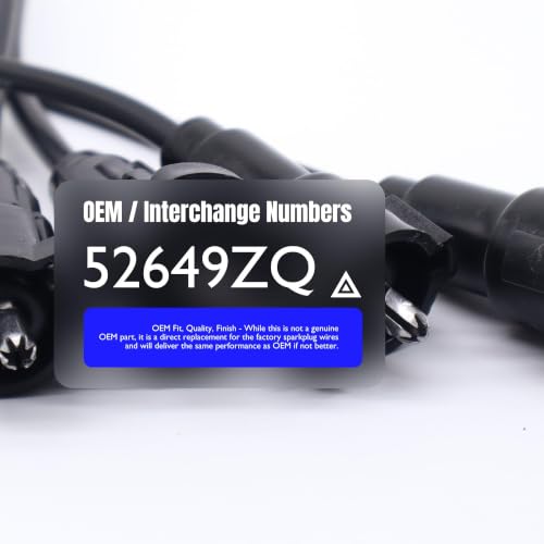 52649ZQ Ignition Spark Plug Wires Set of 4 Compatible with Toyota - style: 52649ZQ