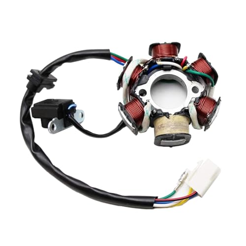 PRO BAT ATV Quad Go Kart Magneto Stator 6 Coils 5 Wires - size: ATV Magneto Stator with Female Plug
