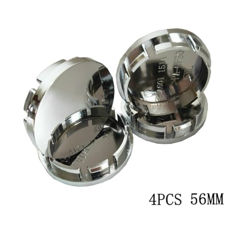 Chrome 4pcs 56mm Car Wheel Center Caps Hub Tyre Rim Hub Cap Cover ABS Universal
