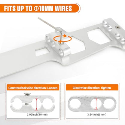 Spark Plug Wire Loom Holders Compatible with Chevy 350 Small Block SBC - color: silver