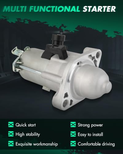 SCITOO Engine Starter Replace#19270N 31200-R5A-A01 1.6KW 12V 9T CW - size: 19270N