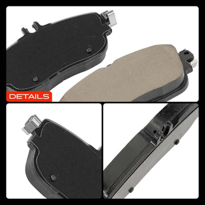 A-Premium Front Ceramic Brake Pads Compatible with Mercedes-Benz